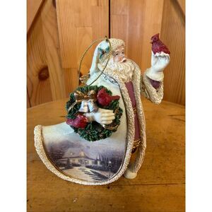 2006 Ashton Drake Olde World Santa Ornament Thomas Kinkade (7223) Read